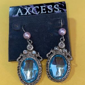 AXCESS Blue Dangle Earrings